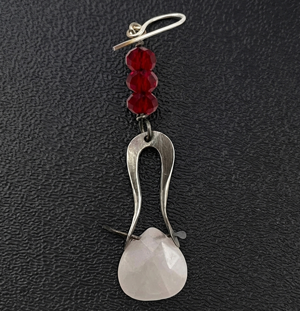 No Solder Earrings with Textured Metal