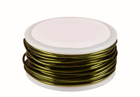 Olive Enameled Craft Wire