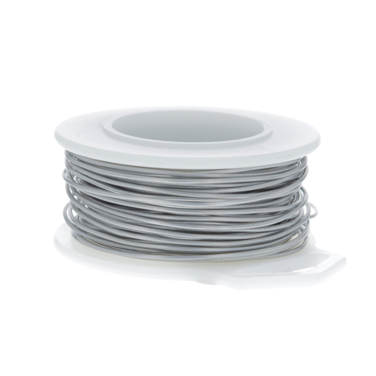 Brushed Silver Enameled Craft Wire