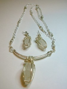 Judy Ellis's Gem Profile- Diamond - , General Education, , Double-terminated quartz crystal necklace