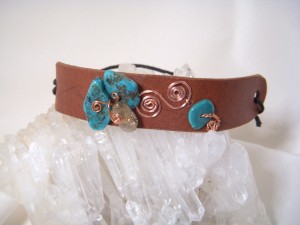 Judy Ellis's Gem Profile- Turquoise Types - , General Education, , Turquoise and copper bracelet