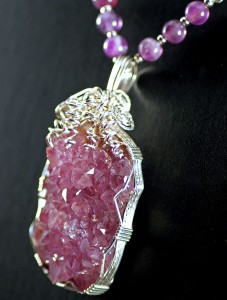 Dale Armstrong's Gem Profile- Amethyst - , General Education, , Wire wrapped amethyst crystals