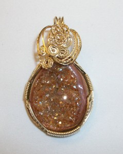 Judy Ellis's Gem Profile- What's Druze - , General Education, , Brown Druzy Pendant