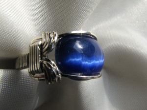 Judy Ellis's Gem Profile- Cat's Eye - , General Education, , Cats Eye and argentium wire ring