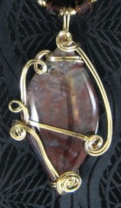 Judy Ellis's Gem Profile- Moss Agate and Plume Agate - , General Education, , Moss Agate pendant