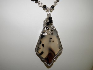 Judy Ellis's Gem Profile- Moss Agate and Plume Agate - , General Education, , Montana Moss Agate Pendant