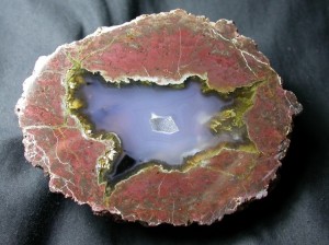 Judy Ellis's Gem Profile- Thundereggs and Mexican Lace Agate - , General Education, , This Thunderegg is from the Black Rock Desert in Nevada
