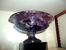 Judy Ellis's Gem Profile- Derbyshire Blue John - , General Education, , Blue John bowl – Chatsworth House