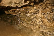 Judy Ellis's Gem Profile- Derbyshire Blue John - , General Education, , Blue John Veins in the Blue John Cavern.