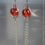 Judy Ellis's Introduction to Chain - , General Education, Design, Herringbone chain earrings