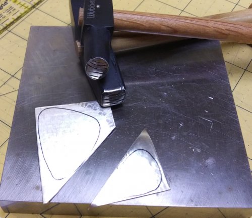 Judy Larson's Lemons to Lemonade - , Wire Jewelry Design, Cutting, Cutting Tool, Cutters, Filing, Finishing, Texturing, Butane Torch, Soldering, Solder, Design, I straightened the edge of a piece of copper