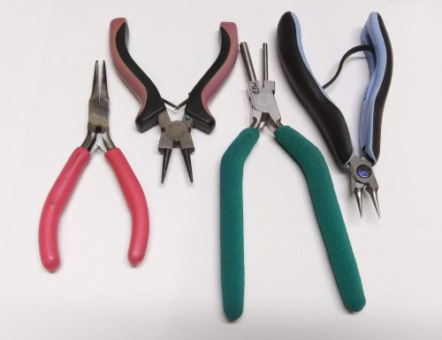 Judy Larson's Choosing Pliers - , Tools For Wire Jewelry, Tools, I use a hobby store pink-handled pair