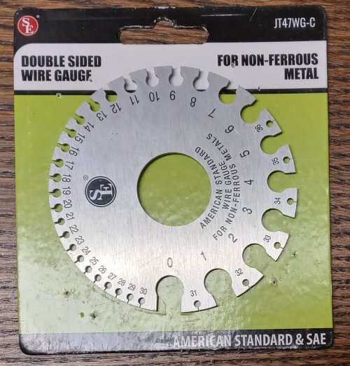 Judy Larson's Wire and Sheet Gauge Measuring Tool  - , Tools For Wire Jewelry, Tools, American Wire Gauge