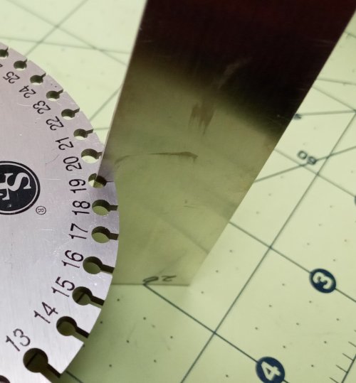Judy Larson's Wire and Sheet Gauge Measuring Tool  - Sheet, Tools For Wire Jewelry, Tools, The number 20 is stamped on the piece of sheet metal