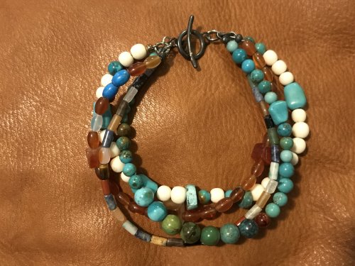 Nancy Chase's Color inspiration - Desert Landscape - , Wire Jewelry Design, Design, bracelet