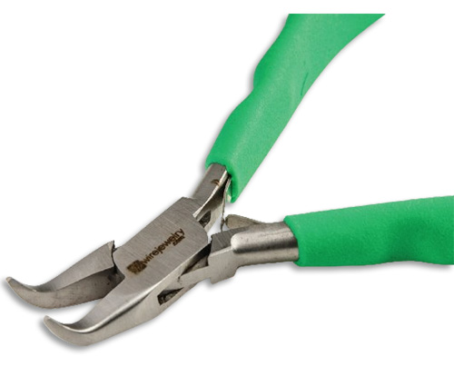 Judy Larson's What Tools Do I Need for Wirework and Bead Stringing -  Start With The Basics  - , Tools For Wire Jewelry, Tools, bent nose pliers close up