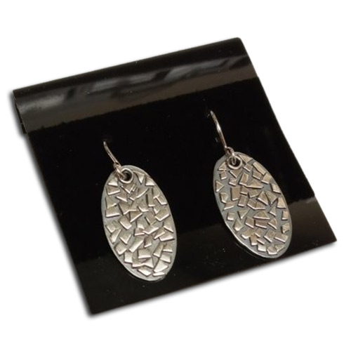 Judy Larson's How to Downsize Your Earring Projects Without Losing Style - 11 Earring Design Ideas, Wire Jewelry Design, Stamping, Stamps, , scrap mosaic ovals earrings