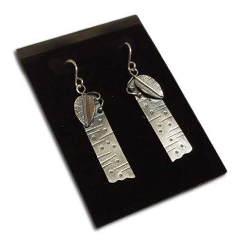 Judy Larson's How to Downsize Your Earring Projects Without Losing Style - , Wire Jewelry Design, Stamping, Stamps, , birch bark
