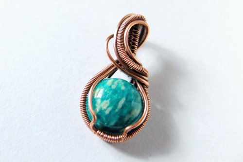 Judy Ellis's Bold Gemstone Wire Jewelry Tutorials for Beginners - , General Education, , woven wire cabochon pendant