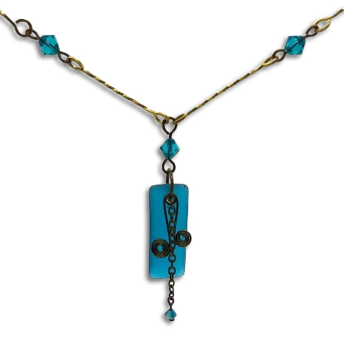 Judy Ellis's Bold Gemstone Wire Jewelry Tutorials for Beginners - , General Education, , Terrific Turquoise Tucson Necklace