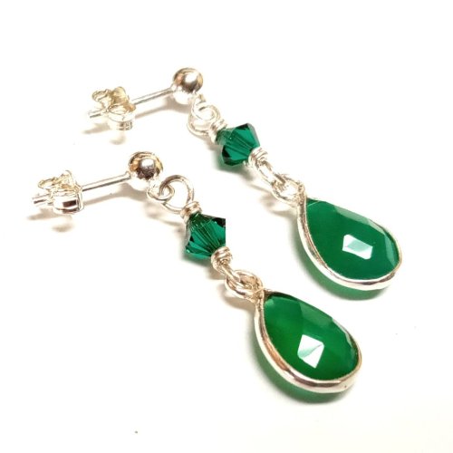 Judy Larson's Moonstone- A Flash of Light - , Classic Wire Jewelry, Making Chain, Chain Making , Cutting, Cutting Tool, Cutters, Filing, Finishing, Jump Rings, Jump Ring, Making Jump Rings, Sawing, Saw, Wire Saw, Tumbling, Tumble, Tumbling Jewelry, Butane Torch, Soldering, Solder, Design, Drilling, Drill, green earrings