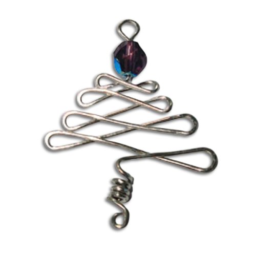 Judy Ellis's 5 Must-Make Holiday Jewelry Projects That Bring the Festive Fun - <h2><b>Simple Wire Christmas Tree Charm You Can Make in Minutes</b></h2>, Holiday Designs, Loops, Wire Loop, Wrapped Wire Loop, Wire Wrapping, Wrapping, Wire Wrapping Jewelry, Beads, , O Christmas Tree Charm