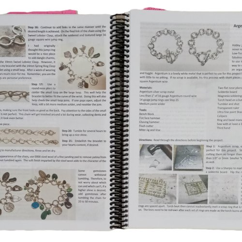 Judy Larson's Make Your Own Chains Part 1 - , Teaching, Making Chain, Chain Making , , , Chain Maille, chain mail, chainmaille, chainmail, , spiral bound to make them easier to look through
