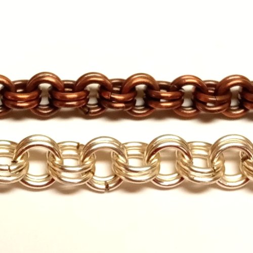 Judy Larson's Make Your Own Chains Part 1 - , Teaching, Making Chain, Chain Making , , , Chain Maille, chain mail, chainmaille, chainmail, , DOUBLE CABLE CHAIN