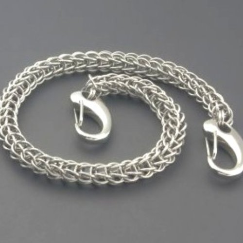 Judy Larson's Make Your Own Chains Part 2 - , Teaching, Making Chain, Chain Making , Jump Rings, Jump Ring, Making Jump Rings, , , Chain Maille, chain mail, chainmaille, chainmail, ,  Chunky Chain Maille Keychain