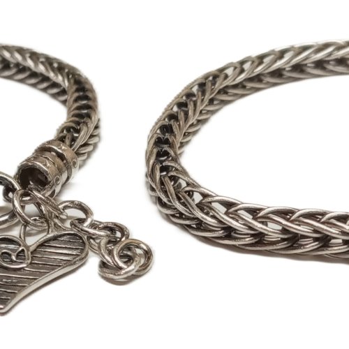 Judy Larson's Make Your Own Chains Part 3 - , Teaching, Making Chain, Chain Making , Jump Rings, Jump Ring, Making Jump Rings, Butane Torch, Soldering, Solder, Design, , , Double Foxtail Chain bracelets