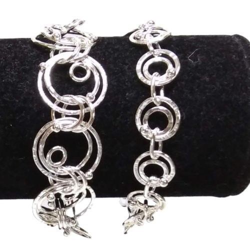 Judy Larson's Make Your Own Chains Part 3 - , Teaching, Making Chain, Chain Making , Jump Rings, Jump Ring, Making Jump Rings, Butane Torch, Soldering, Solder, Design, , , Making Chain with Wubbers