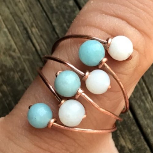 Dale Armstrong's What Gauge of Wire Should I Use to Make Jewelry - , General Education, Design, , Contemporary ring with intricate under-finger weaving and opposite sitting beads, highlighting the importance of accurate ring sizing for perfect fit.
