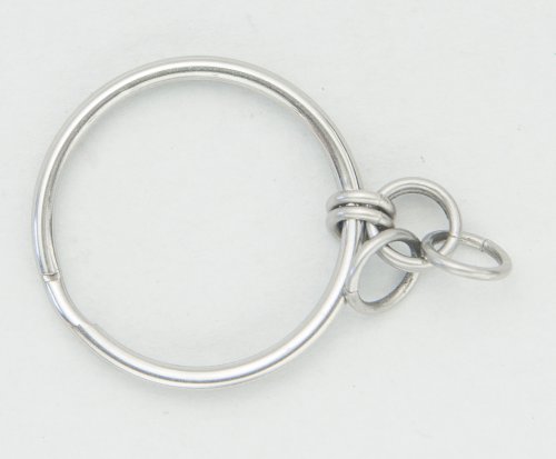 Kylie Jones's Stainless Steel Beaded Chain Maille Keyring  - , Chain Maille Jewelry, Making Chain, Chain Making , chain maille key ring