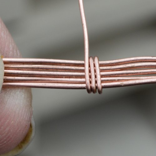 Deborah Kelly's Classic Cocktail Ring - , Classic Wire Jewelry, Wire Wrapping, Wrapping, Wire Wrapping Jewelry, Weaving, Wire Weaving, Weaving Wire, Wrap the smaller gauge wire around 