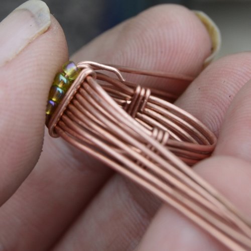 Deborah Kelly's Classic Cocktail Ring - , Classic Wire Jewelry, Wire Wrapping, Wrapping, Wire Wrapping Jewelry, Weaving, Wire Weaving, Weaving Wire, Wrap two more times around