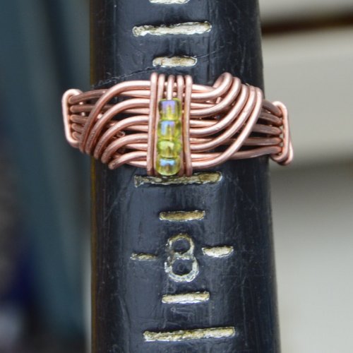 Deborah Kelly's Classic Cocktail Ring - , Classic Wire Jewelry, Wire Wrapping, Wrapping, Wire Wrapping Jewelry, Weaving, Wire Weaving, Weaving Wire, classic cocktail ring