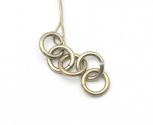 Kylie Jones's Niobium Zigzag Earrings - , Chain Maille Jewelry, Making Chain, Chain Making , add a closed ring, and close the ring.