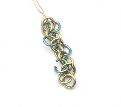 Kylie Jones's Niobium Zigzag Earrings - , Chain Maille Jewelry, Making Chain, Chain Making , niobium zigzag earrings