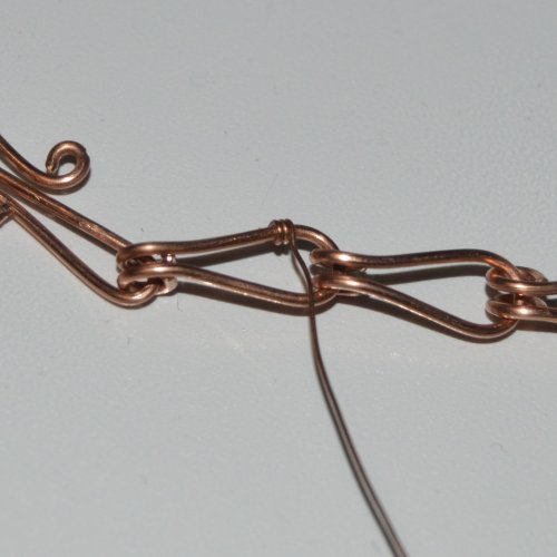 Deborah Kelly's Love Knot Chain Bracelet and Earrings - , Contemporary Wire Jewelry, Making Chain, Chain Making , love knot chain