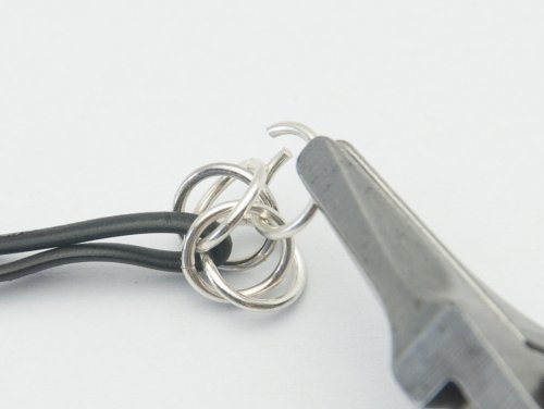 Kylie Jones's Box Chain Watchband - , Chain Maille Jewelry, Making Chain, Chain Making , Take an open ring and part the 2 rings in link 1