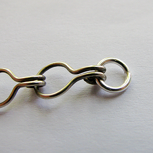 Albina Manning's Cotter Pin Link - , Contemporary Wire Jewelry, Wire Wrapping, Wrapping, Wire Wrapping Jewelry, 