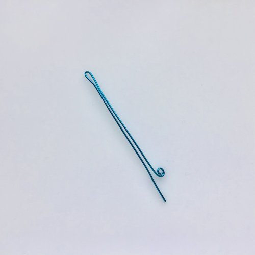 Kristal Wick's Mermaid Spiral Bracelet - , Contemporary Wire Jewelry, Spirals, Wire Spiral, Spiral Wire Wrap, Using the tip of your round nose pliers