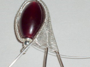 Abby Hook's Fuchsia Bud Earrings - , Wire Weaving, Weaving, Wire Weaving, Weaving Wire, fuchsia bud earrings
