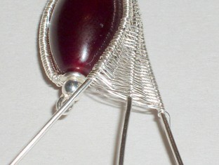 Abby Hook's Fuchsia Bud Earrings - , Wire Weaving, Weaving, Wire Weaving, Weaving Wire, fuchsia bud earrings