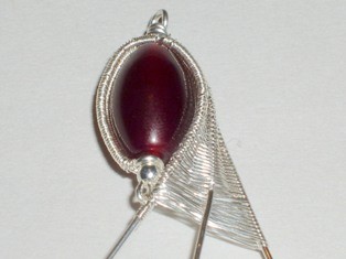 Abby Hook's Fuchsia Bud Earrings - , Wire Weaving, Weaving, Wire Weaving, Weaving Wire, fuchsia bud earrings