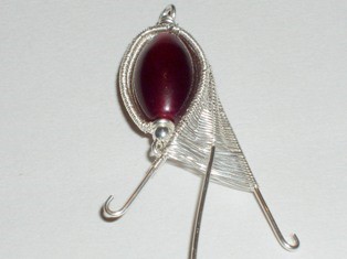 Abby Hook's Fuchsia Bud Earrings - , Wire Weaving, Weaving, Wire Weaving, Weaving Wire, fuchsia bud earrings