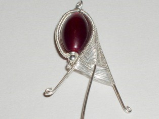 Abby Hook's Fuchsia Bud Earrings - , Wire Weaving, Weaving, Wire Weaving, Weaving Wire, fuchsia bud earrings