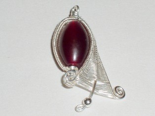 Abby Hook's Fuchsia Bud Earrings - , Wire Weaving, Weaving, Wire Weaving, Weaving Wire, fuchsia bud earrings