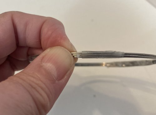 Cathryn Jakicic's Floss Wrapped Bangle Bracelets - , Contemporary Wire Jewelry, , the floss wraps will cover the tape and any flaws in the wire