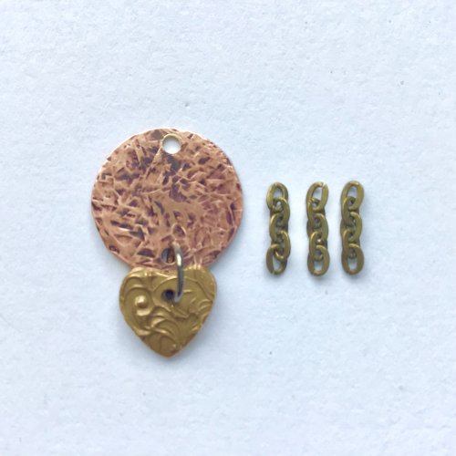 Kristal Wick's Simple Textured Metal Earrings - , Metalwork, How To Punch Holes, Hole Punching, Punch A Hole, Texturing, simple textured metal earrings
